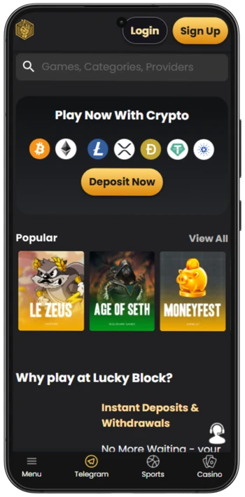 Luckyblock sign up