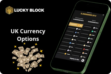 Luckyblock UK currency options